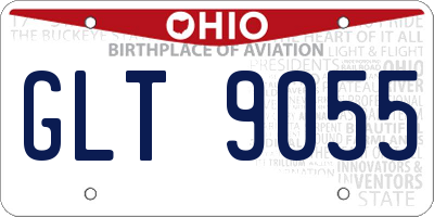 OH license plate GLT9055