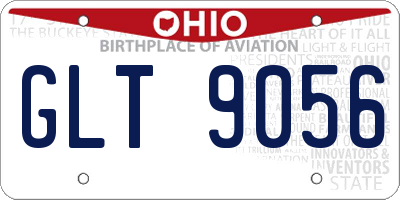 OH license plate GLT9056
