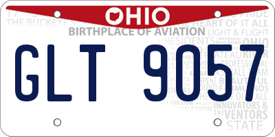 OH license plate GLT9057