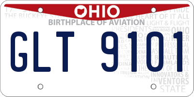 OH license plate GLT9101