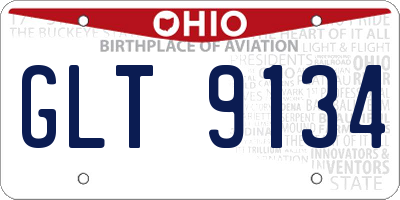 OH license plate GLT9134