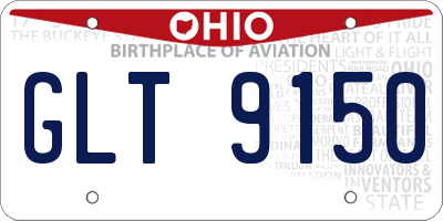 OH license plate GLT9150