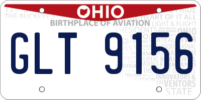 OH license plate GLT9156