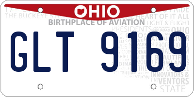 OH license plate GLT9169