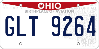 OH license plate GLT9264
