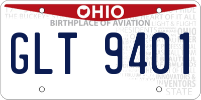 OH license plate GLT9401