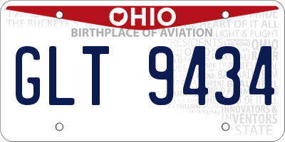 OH license plate GLT9434