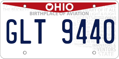 OH license plate GLT9440