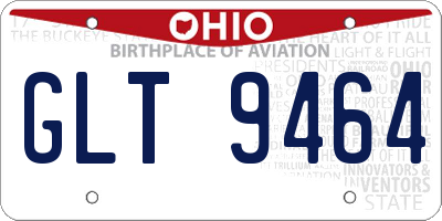OH license plate GLT9464