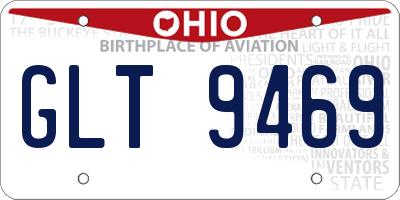 OH license plate GLT9469