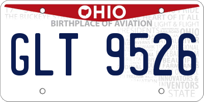 OH license plate GLT9526