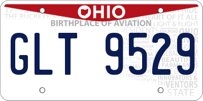 OH license plate GLT9529