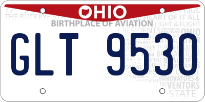 OH license plate GLT9530