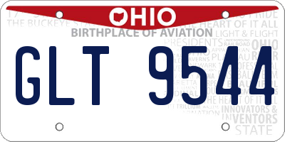 OH license plate GLT9544