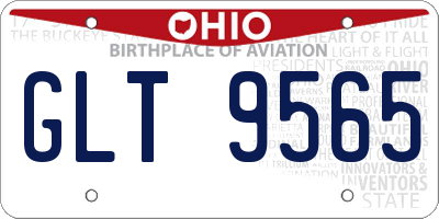 OH license plate GLT9565