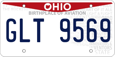 OH license plate GLT9569