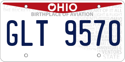 OH license plate GLT9570