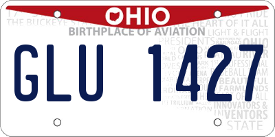 OH license plate GLU1427