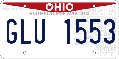OH license plate GLU1553