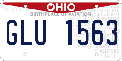 OH license plate GLU1563