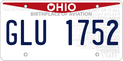 OH license plate GLU1752