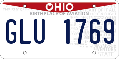 OH license plate GLU1769