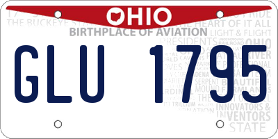 OH license plate GLU1795