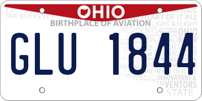 OH license plate GLU1844