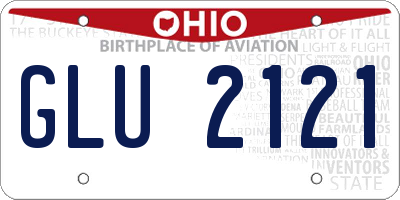 OH license plate GLU2121