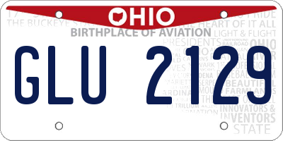 OH license plate GLU2129
