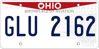 OH license plate GLU2162