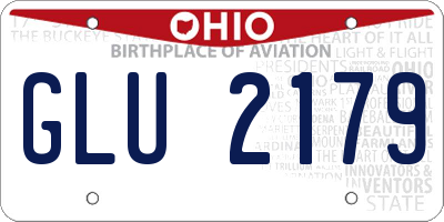 OH license plate GLU2179
