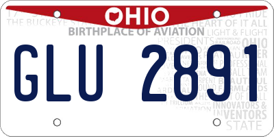 OH license plate GLU2891
