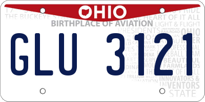 OH license plate GLU3121