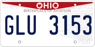 OH license plate GLU3153
