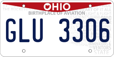 OH license plate GLU3306