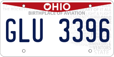 OH license plate GLU3396