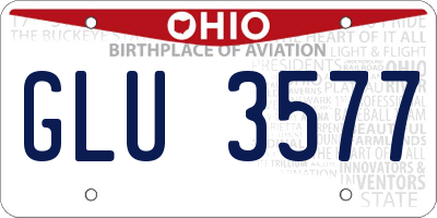OH license plate GLU3577