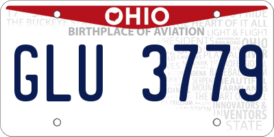 OH license plate GLU3779