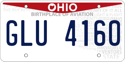 OH license plate GLU4160