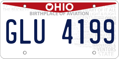 OH license plate GLU4199