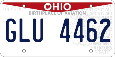OH license plate GLU4462