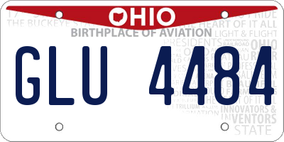 OH license plate GLU4484
