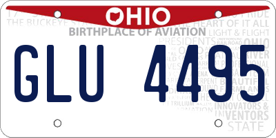 OH license plate GLU4495