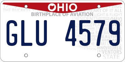 OH license plate GLU4579