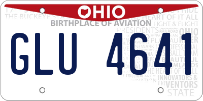 OH license plate GLU4641