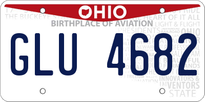 OH license plate GLU4682
