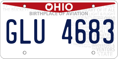 OH license plate GLU4683