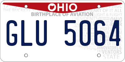 OH license plate GLU5064