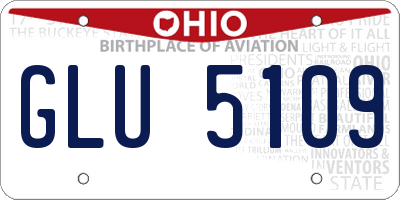 OH license plate GLU5109